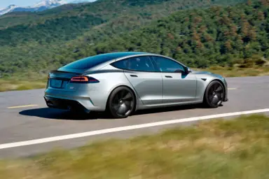 tesla model s side view